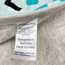 Load image into Gallery viewer, Unisex Milk &amp; Masuki, organic cotton baby blanket, 99cm x 95cm, small light marks, FUC, size 0000-00,  