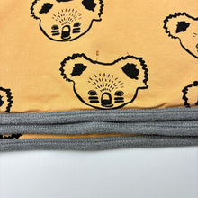 Load image into Gallery viewer, Unisex Milk &amp; Masuki, organic cotton baby blanket, koalas, 110cm x 96cm, small marks, FUC, size 0000-00,  