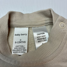 Load image into Gallery viewer, Unisex Baby Berry, embroidered fleece lined romper, sheep, GUC, size 0,  