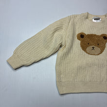 Load image into Gallery viewer, Unisex Lily &amp; Dan, knitted sweater / jumper, teddy bear, EUC, size 1,  
