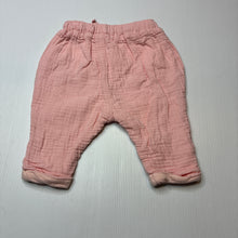 Load image into Gallery viewer, Girls Dymples, lined crinkle cotton pants, elasticated, FUC, size 00,  