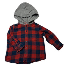 Load image into Gallery viewer, Boys Anko, flannel cotton hooded shirt, GUC, size 2,  