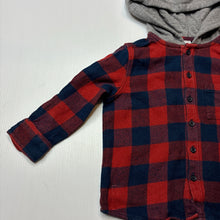 Load image into Gallery viewer, Boys Anko, flannel cotton hooded shirt, GUC, size 2,  