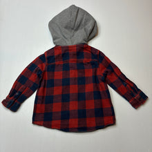 Load image into Gallery viewer, Boys Anko, flannel cotton hooded shirt, GUC, size 2,  