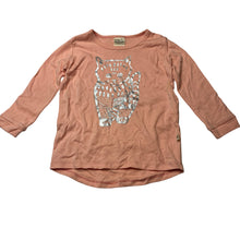 Load image into Gallery viewer, Girls Milk &amp; Masuki, soft feel organic cotton long sleeve top, cat, EUC, size 3,  