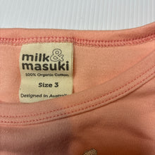 Load image into Gallery viewer, Girls Milk &amp; Masuki, soft feel organic cotton long sleeve top, cat, EUC, size 3,  