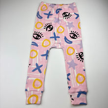 Load image into Gallery viewer, Girls Milk &amp; Masuki, organic cotton drop crotch leggings / pants, labels removed, EUC, size 5,  