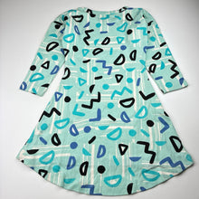 Load image into Gallery viewer, Girls Milk &amp; Masuki, organic cotton long sleeve dress, labels removed, EUC, size 5, L: 57cm at front