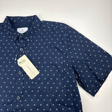 Load image into Gallery viewer, Boys Target, navy cotton short sleeve shirt, NEW, size 16,  