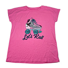 Load image into Gallery viewer, Girls Anko, soft feel stretchy tee / top, roller skate, EUC, size 12,  