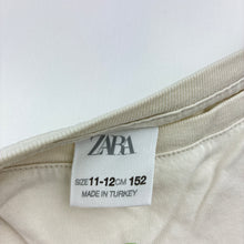 Load image into Gallery viewer, Girls Zara, cropped boxy cotton tee / top, GUC, size 11-12,  