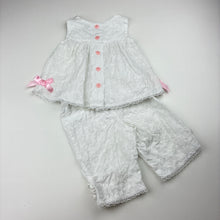 Load image into Gallery viewer, Girls Target, lightweight embroidered cotton top &amp; bottoms, GUC, size 000,  
