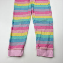 Load image into Gallery viewer, Girls Anko, rainbow stripe cotton pyjama pants / bottoms, FUC, size 5,  