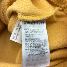 Load image into Gallery viewer, Boys Quiksilver, fleece lined hoodie sweater, mark back right sleeve, FUC, size 3,  