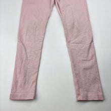 Load image into Gallery viewer, Girls H&amp;M, pink organic cotton blend leggings, Inside leg: 47cm, FUC, size 7,  