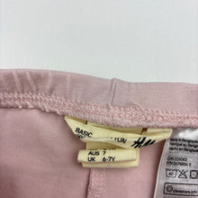 Load image into Gallery viewer, Girls H&amp;M, pink organic cotton blend leggings, Inside leg: 47cm, FUC, size 7,  