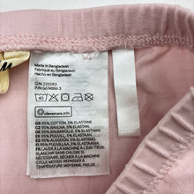 Load image into Gallery viewer, Girls H&amp;M, pink organic cotton blend leggings, Inside leg: 47cm, FUC, size 7,  