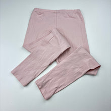 Load image into Gallery viewer, Girls H&amp;M, pink organic cotton blend leggings, Inside leg: 47cm, FUC, size 7,  