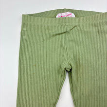 Load image into Gallery viewer, Girls La Sienna Couture, green ribbed leggings, Inside leg: 33.5cm, FUC, size 3,  