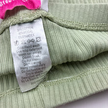 Load image into Gallery viewer, Girls La Sienna Couture, green ribbed leggings, Inside leg: 33.5cm, FUC, size 3,  