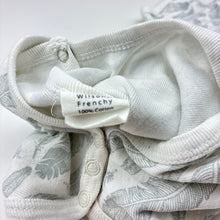 Load image into Gallery viewer, Unisex Wilson &amp; Frenchy, cotton bodysuit / romper, feathers, FUC, size 0,  