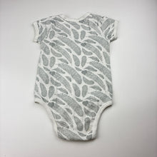 Load image into Gallery viewer, Unisex Wilson &amp; Frenchy, cotton bodysuit / romper, feathers, FUC, size 0,  