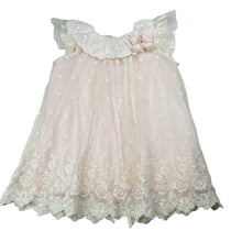Load image into Gallery viewer, Girls Bebe by Minihaha, cotton lined tulle &amp; lace party dress, discolouration lower front, FUC, size 2, L: 46cm