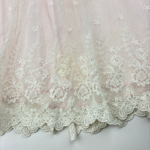 Load image into Gallery viewer, Girls Bebe by Minihaha, cotton lined tulle &amp; lace party dress, discolouration lower front, FUC, size 2, L: 46cm