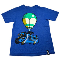 Load image into Gallery viewer, Boys FORTNITE, blue marle tee / top, Sz: M, armpit to armpit: 36.5cm, GUC, size 8,  