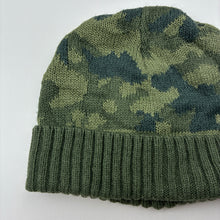 Load image into Gallery viewer, Boys Anko, khaki camo print knit hat / beanie, EUC, size 7-10,  