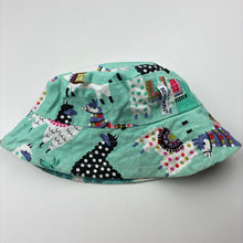 Load image into Gallery viewer, Girls Scoken, reversible cotton bucket hat, circum: 48cm, FUC, size 0,  