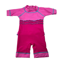 Load image into Gallery viewer, Girls Bright Bots, all-in-one rashie suit, small marks, FUC, size 000,  