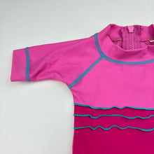 Load image into Gallery viewer, Girls Bright Bots, all-in-one rashie suit, small marks, FUC, size 000,  