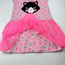 Load image into Gallery viewer, Girls Target, nightie / night dress, cat, pilling, FUC, size 4,  