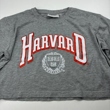 Load image into Gallery viewer, Girls HARVARD, soft feel cropped tee / top, EUC, size 8-10,  