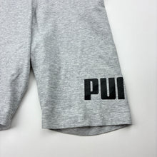 Load image into Gallery viewer, Womens Puma, grey marle sports / activewear shorts, W: 31cm across unstretched, GUC, size XS,  