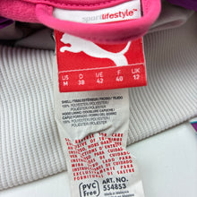 Load image into Gallery viewer, Womens Slazenger, colourful zip up track top, light marks on cuffs, FUC, size 12,  