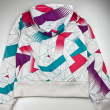 Load image into Gallery viewer, Womens Slazenger, colourful zip up track top, light marks on cuffs, FUC, size 12,  