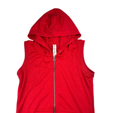 Load image into Gallery viewer, Womens LORNA JANE, sleeveless zip up hooded top, armpit to armpit: 38cm, GUC, size XS,  