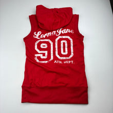 Load image into Gallery viewer, Womens LORNA JANE, sleeveless zip up hooded top, armpit to armpit: 38cm, GUC, size XS,  