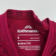 Load image into Gallery viewer, Womens Kathmandu, ultraCORE lightweight thermal long sleeve top, EUC, size 8,  