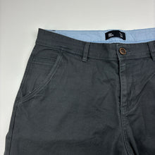 Load image into Gallery viewer, Mens Jay Jays, grey stretch cotton shorts, W: 42.5cm across, GUC, size 34,  