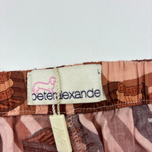 Load image into Gallery viewer, Womens Peter Alexander, Tim Tam lightweight cotton pyjama shorts, elasticated, W: 39cm across unstretched, EUC, size L,  