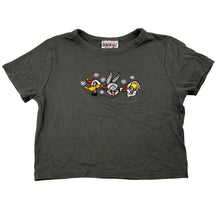 Load image into Gallery viewer, Womens Cotton On, LOONEY TUNES embroidered Christmas cropped tee / top, GUC, size S,  