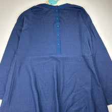 Load image into Gallery viewer, Womens Blue Illusion, 100% merino wool knit long sleeve dress, armpit to armpit: 47cm, NEW, size S, L: 99cm