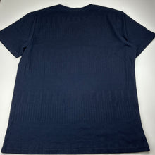 Load image into Gallery viewer, Mens yd., navy knit short sleeve top, armpit to armpit: 53cm, EUC, size L,  
