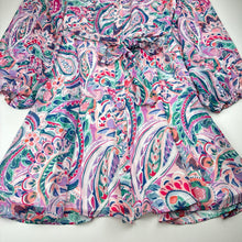 Load image into Gallery viewer, Womens Portmans, lined lightweight colourful shirt dress, armpit to armpit: 40cm, EUC, size 6, L: 85cm