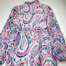 Load image into Gallery viewer, Womens Portmans, lined lightweight colourful shirt dress, armpit to armpit: 40cm, EUC, size 6, L: 85cm