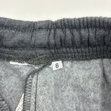Load image into Gallery viewer, Boys Golden Leaf, dark grey fleece lined track pants, Inside leg: 43cm, NEW, size 6,  