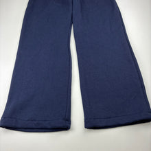 Load image into Gallery viewer, Girls CHAUDHRY FASHIONS, navy fleece lined track pants, Inside leg: 59cm, EUC, size 8,  